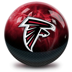 NFL Atlanta Falcons On Fire Bowling Ball Front