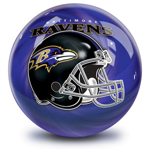 NFL Baltimore Ravens Helmet Bowling Ball Front