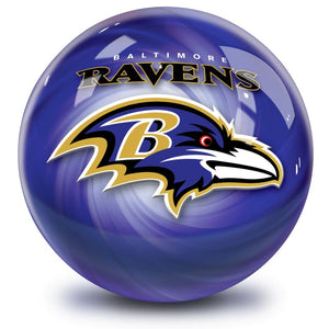NFL Baltimore Ravens Helmet Bowling Ball Back