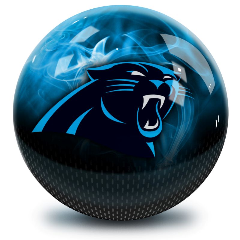 NFL Carolina Panthers On Fire Bowling Ball Front