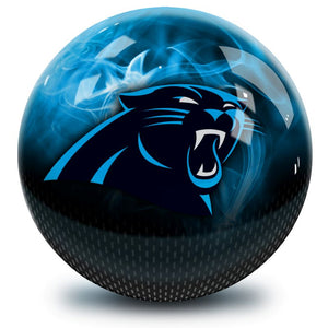 NFL Carolina Panthers On Fire Bowling Ball Front
