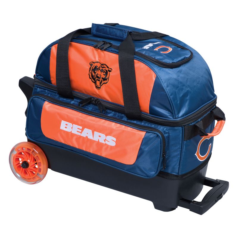NFL 2 Ball Roller Bowling Bag Chicago Bears