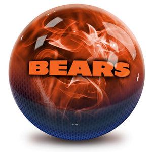 NFL Chicago Bears On Fire Bowling Ball Back