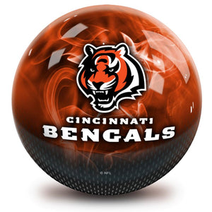 NFL Cincinnati Bengals On Fire Bowling Ball Back