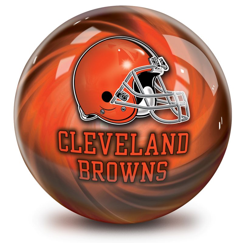 NFL Cleveland Browns Helmet Bowling Ball Front