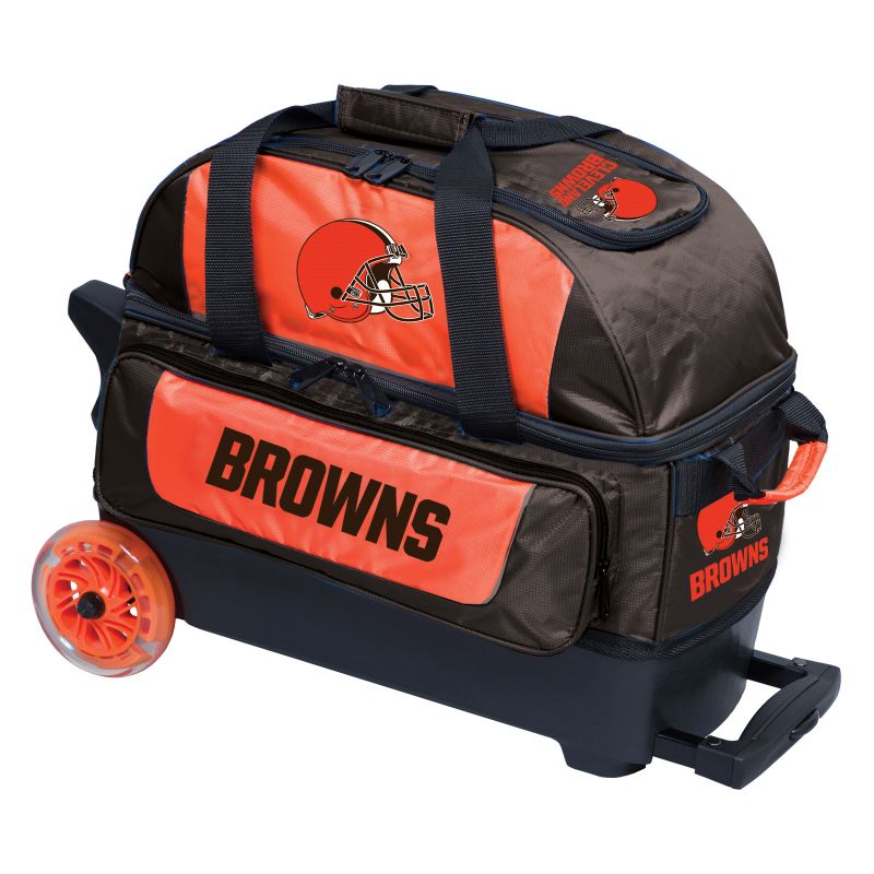 NFL 2 Ball Roller Bowling Bag Cleveland Browns