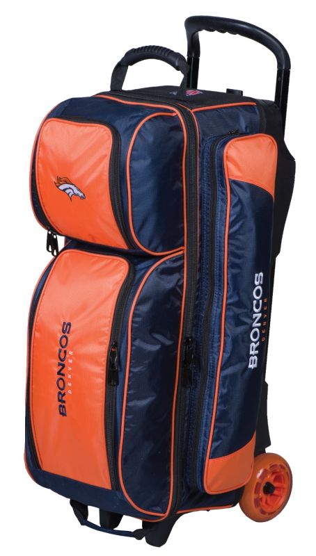 NFL 3 Ball Roller Bowling Bag Denver Broncos