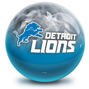 NFL Detroit Lions On Fire Bowling Ball Back