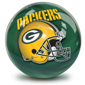 NFL Green Bay Packers Helmet Bowling Ball Front