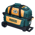NFL 2 Ball Roller Bowling Bag Green Bay Packers