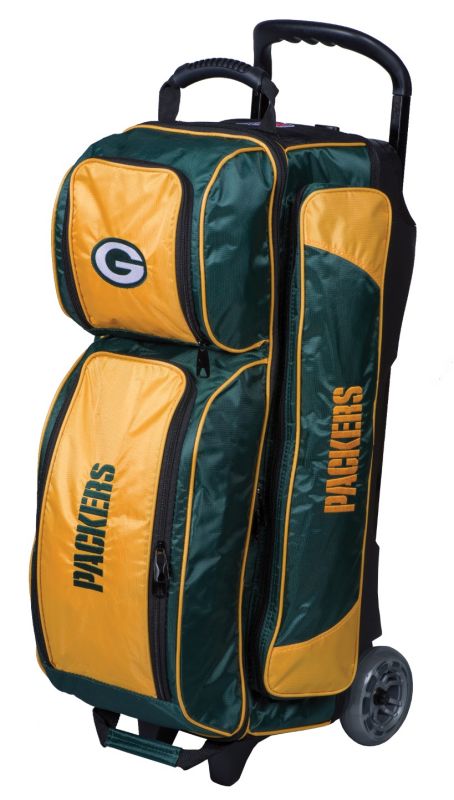 NFL 3 Ball Roller Bowling Bag Green Bay Packers