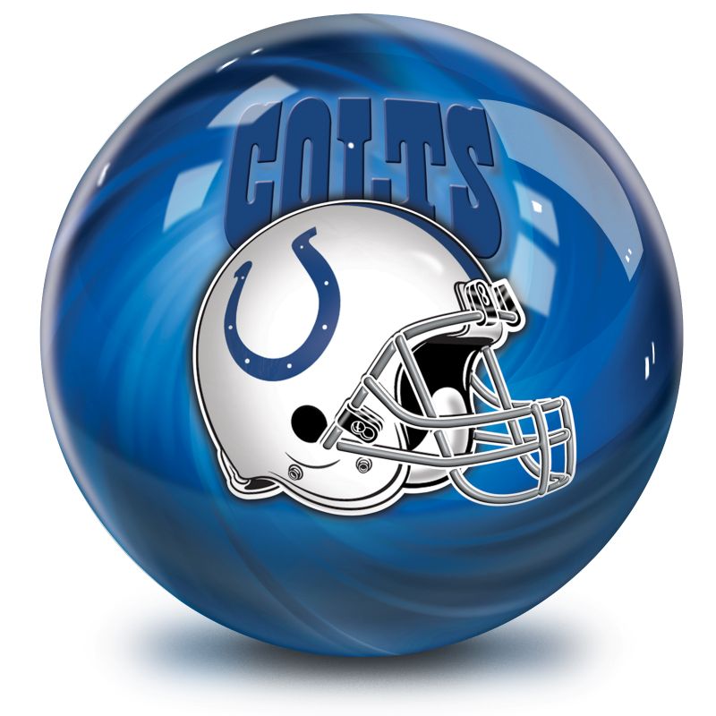NFL Indianapolis Colts Helmet Bowling Ball Front