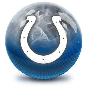 NFL Indianapolis Colts On Fire Bowling Ball Front