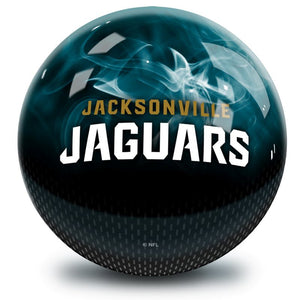 NFL Jacksonville Jaguars On Fire Bowling Ball Back