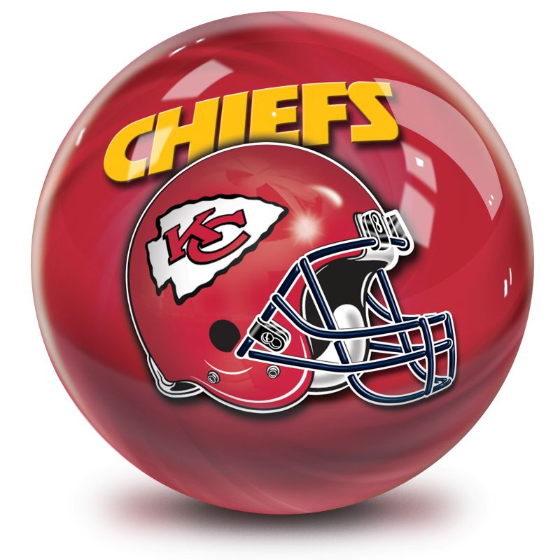 NFL Kansas City Chiefs Helmet Bowling Ball Front