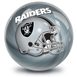 NFL Las Vegas Raiders Helmet Bowling Ball Front