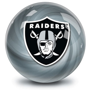NFL Las Vegas Raiders Helmet Bowling Ball Back