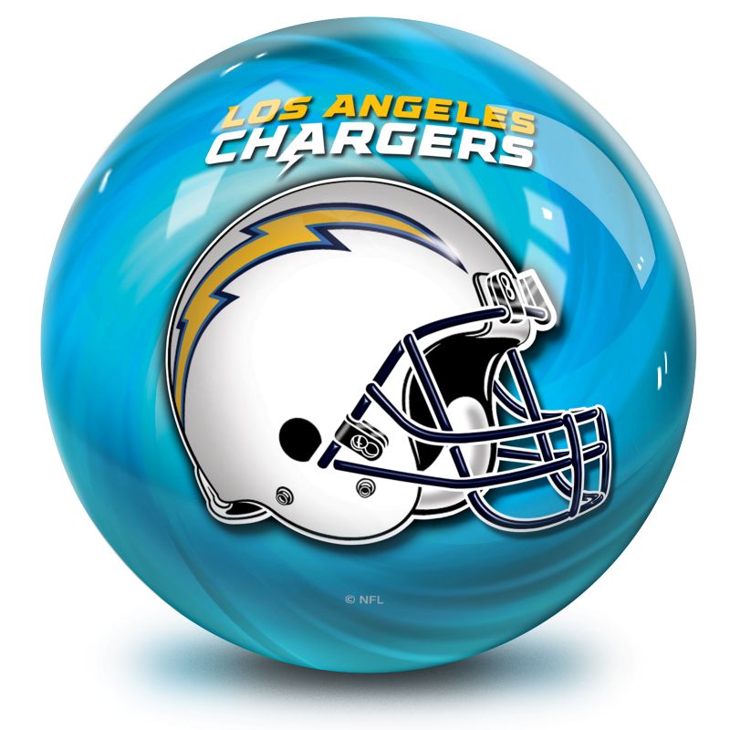 NFL Los Angeles Chargers Helmet Bowling Ball Front