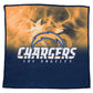 On Fire Dye Sub Towel Los Angeles Chargers
