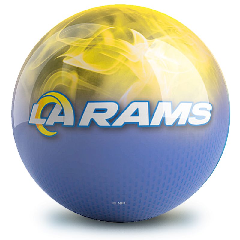 NFL Los Angeles Rams On Fire Bowling Ball Back