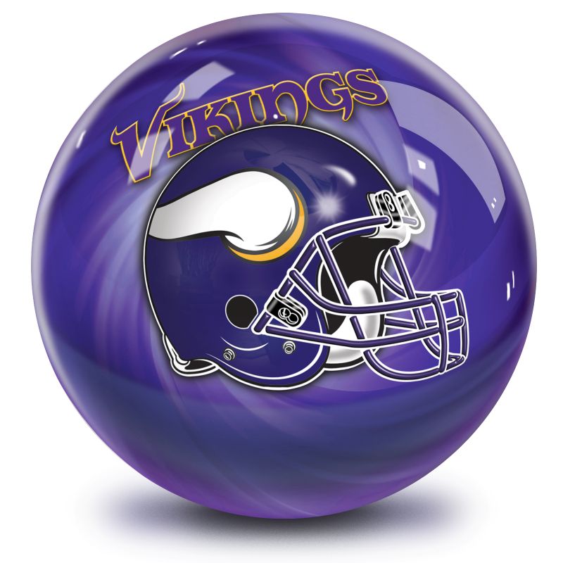 NFL Minnesota Vikings Helmet Bowling Ball Front