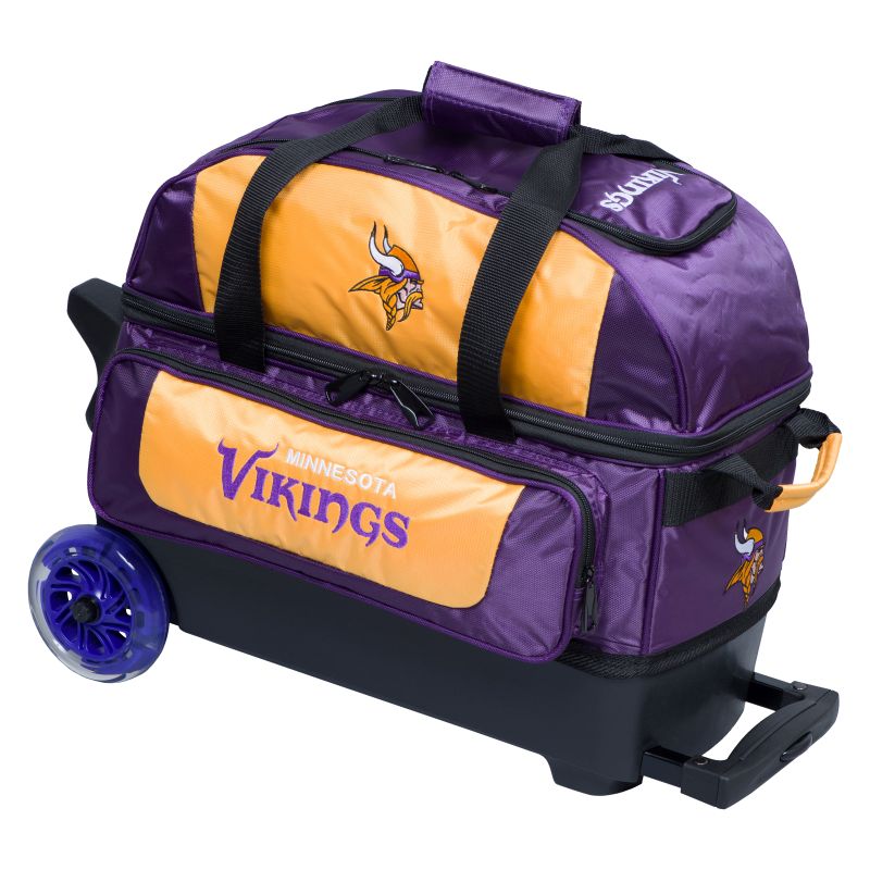NFL 2 Ball Roller Bowling Bag Minnesota Vikings