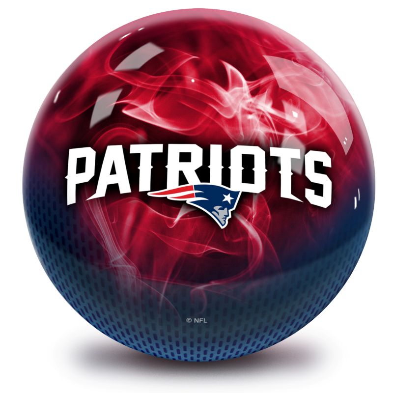 NFL New England Patriots On Fire Bowling Ball Back