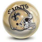 NFL New Orleans Saints Helmet Bowling Ball Front