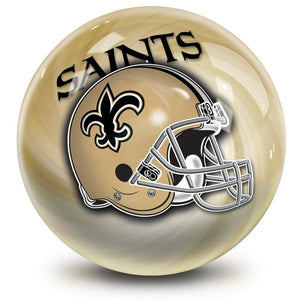 NFL New Orleans Saints Helmet Bowling Ball Front