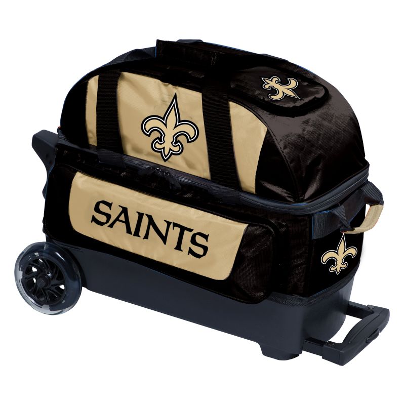 NFL 2 Ball Roller Bowling Bag New Orleans Saints