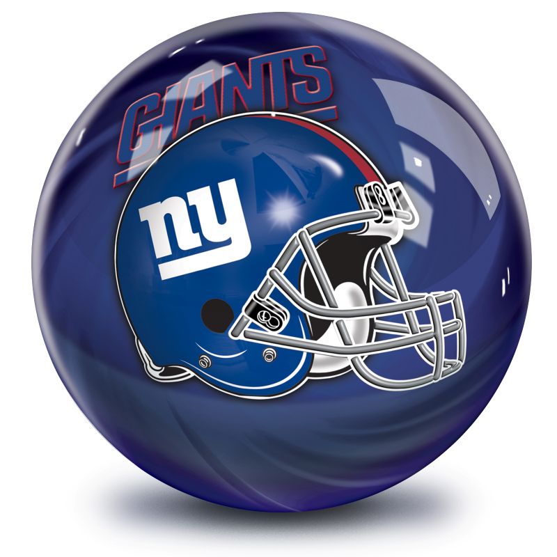 NFL New York Giants Helmet Bowling Ball Front