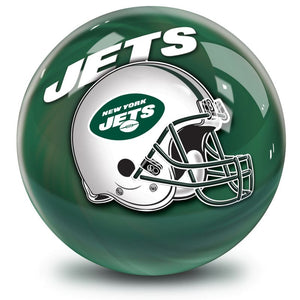 NFL New York Jets Helmet Bowling Ball Front