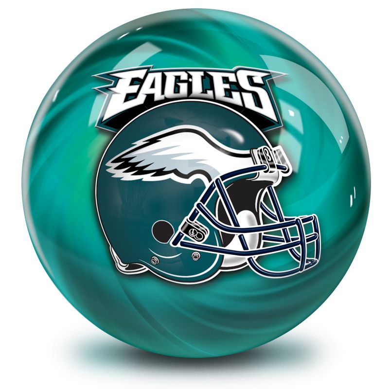 NFL Philadelphia Eagles Helmet Bowling Ball Front