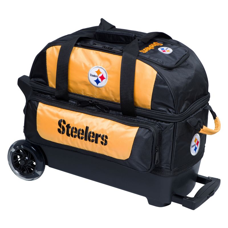 NFL 2 Ball Roller Bowling Bag Pittsburg Steelers