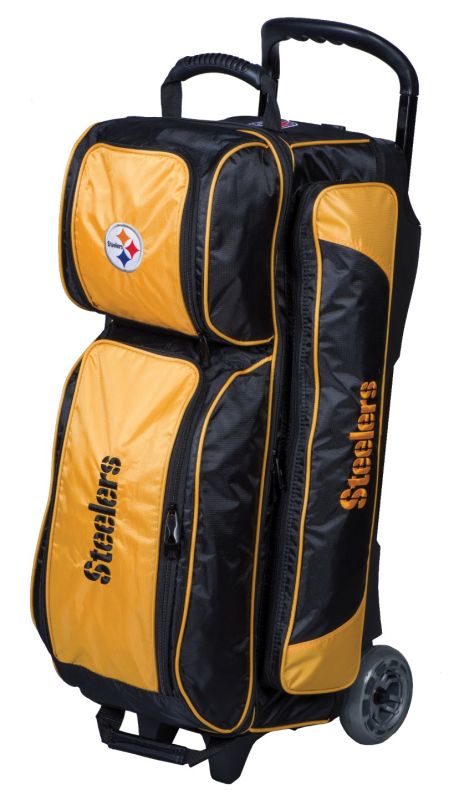 NFL 3 Ball Roller Bowling Bag Pittsburg Steelers