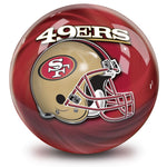 NFL San Francisco 49ers Helmet Bowling Ball Front