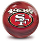 NFL San Francisco 49ers Helmet Bowling Ball Back
