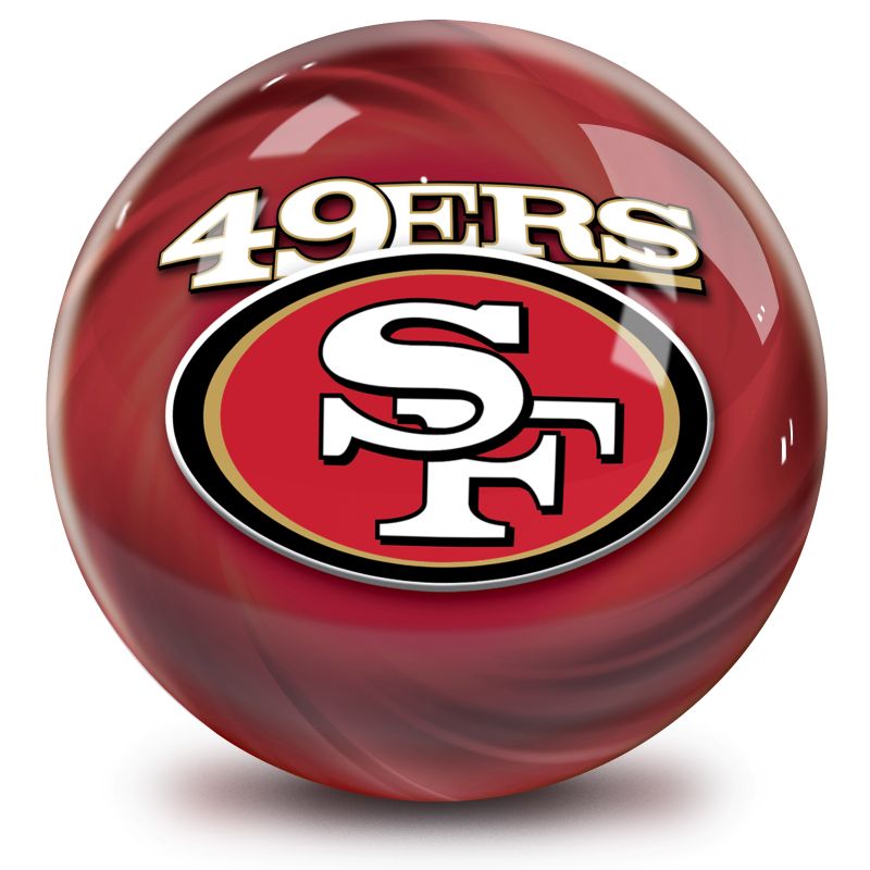 NFL San Francisco 49ers Helmet Bowling Ball Back