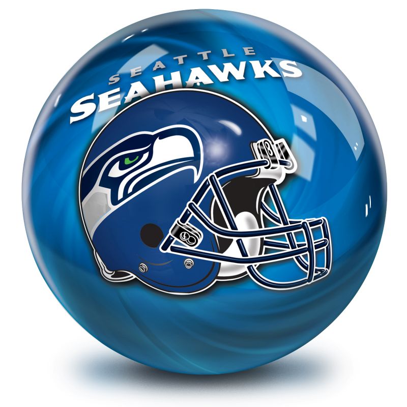 NFL Seattle Seahawks Helmet Bowling Ball Front