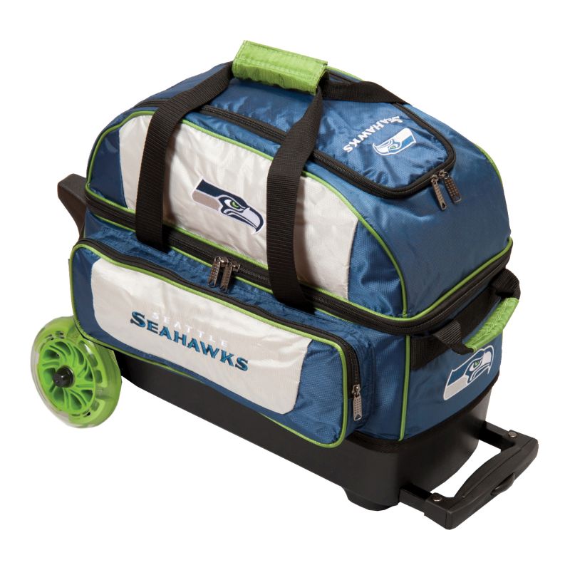 NFL 2 Ball Roller Bowling Bag Seattle Seahawks