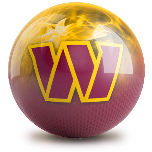 NFL Washington Commanders On Fire Bowling Ball