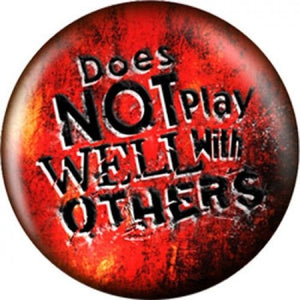OnTheBall Does Not Play Well With Others Bowling Ball