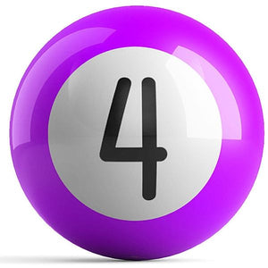 OnTheBall Purple 4 Ball Billiard Bowling Ball Back