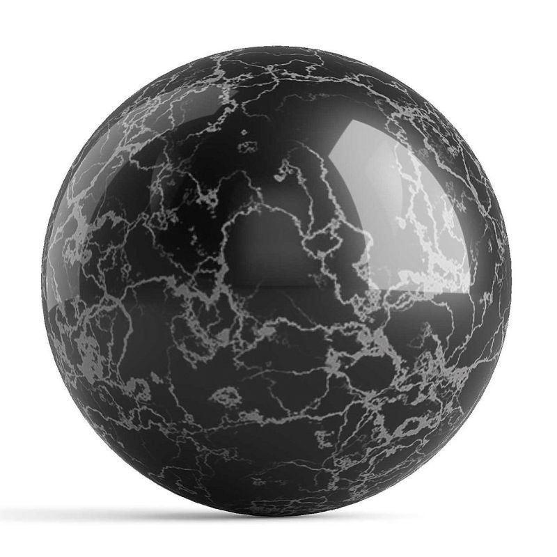 OnTheBall Custom Black Marble Bowling Ball