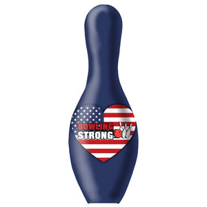 OnTheBall Bowling Strong US Heart bowling pin