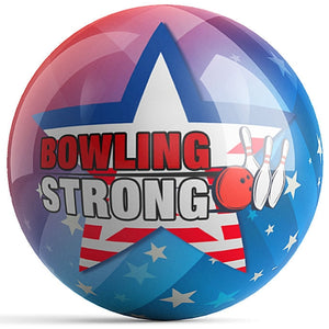 OnTheBall Bowling Strong US Star Bowling Ball Front