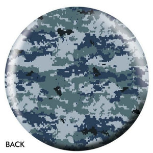 OnTheBall Camo Blue/Grey Bowling Ball Side 2