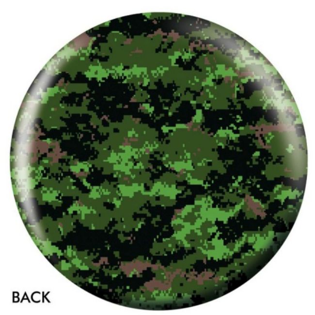 OnTheBall Camo Green Bowling Ball Side 2