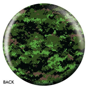OnTheBall Camo Green Bowling Ball Side 2