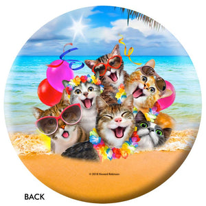 OnTheBall Animal Selfies Cats Bowling Ball Side 2